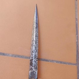 Curioso cuchillo Albacete tipo almarada siglo xviii xix gran tamaño mide 36.5cm muy detallado MIRA