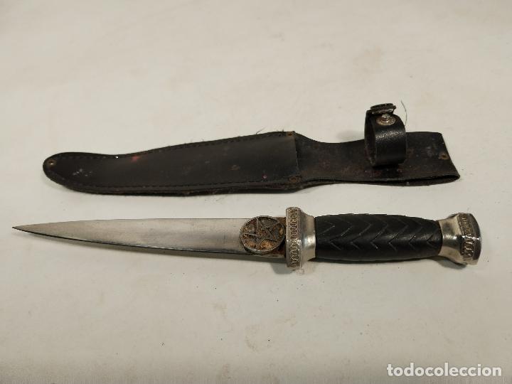 Militaria: cuchillo con la estrella de pentagrama - Foto 1
