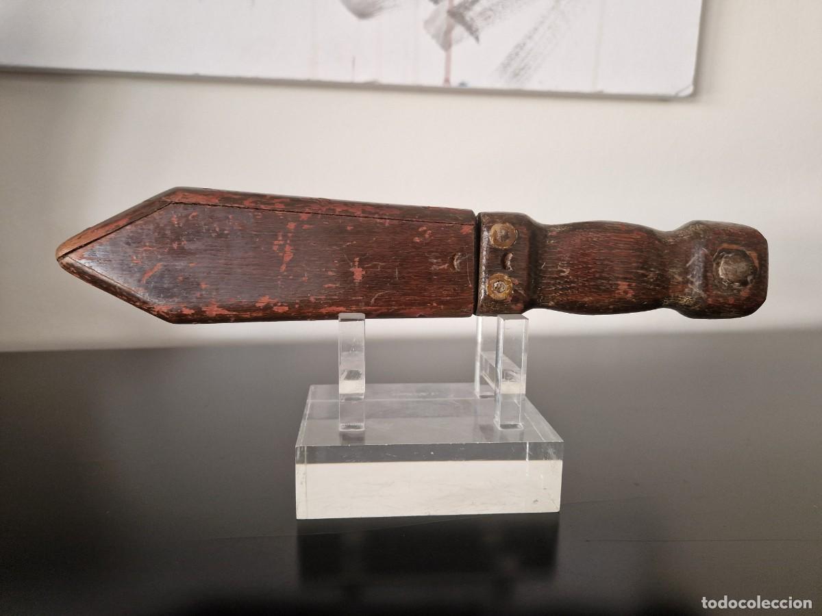 Militaria: CUCHILLO ARTESANO CON FUNDA - Foto 1