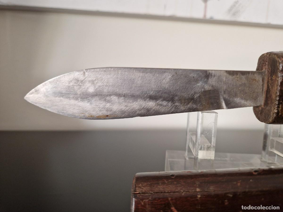 Militaria: CUCHILLO ARTESANO CON FUNDA - Foto 4