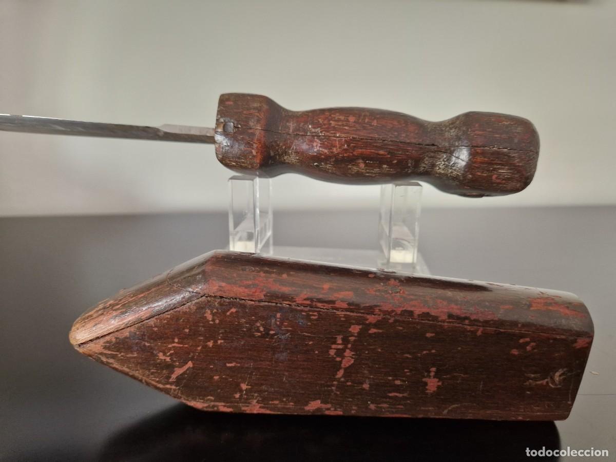 Militaria: CUCHILLO ARTESANO CON FUNDA - Foto 6