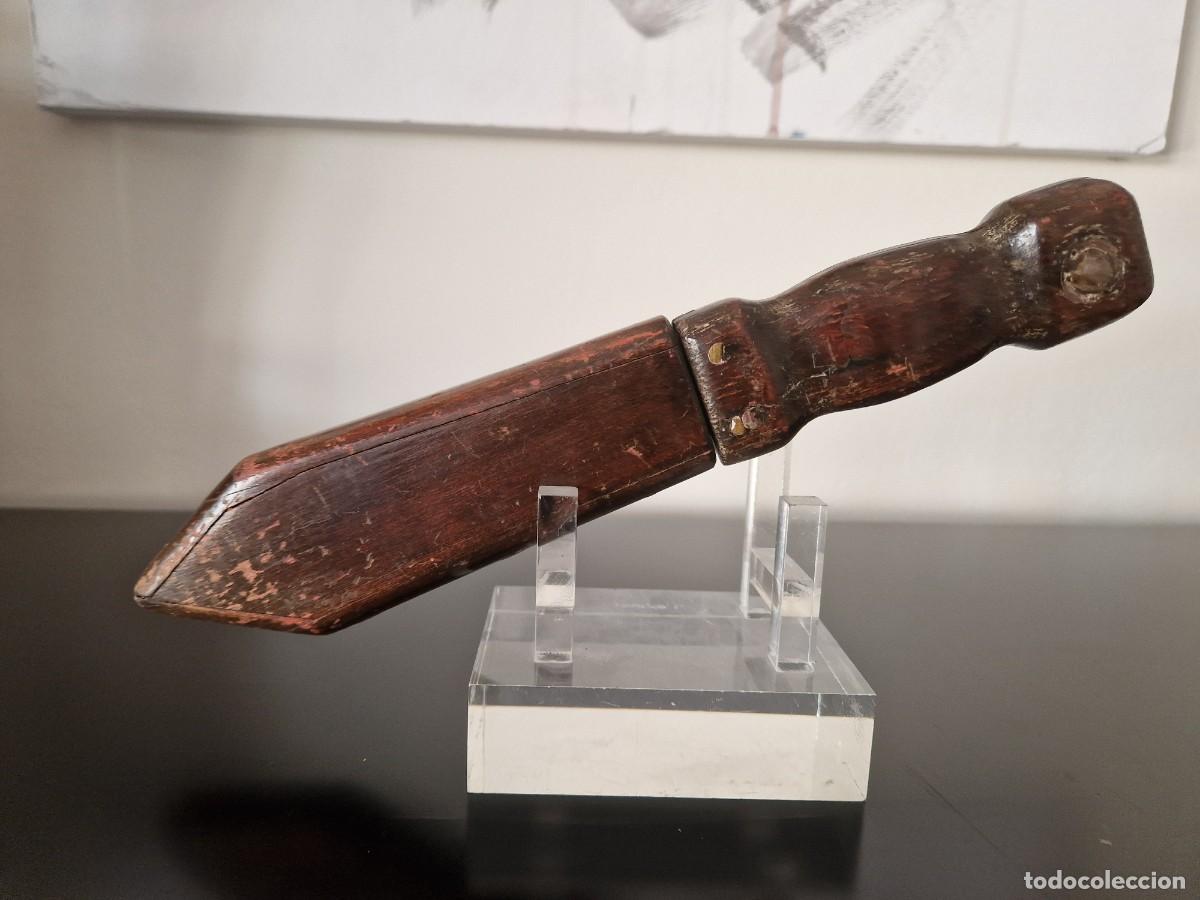Militaria: CUCHILLO ARTESANO CON FUNDA - Foto 9