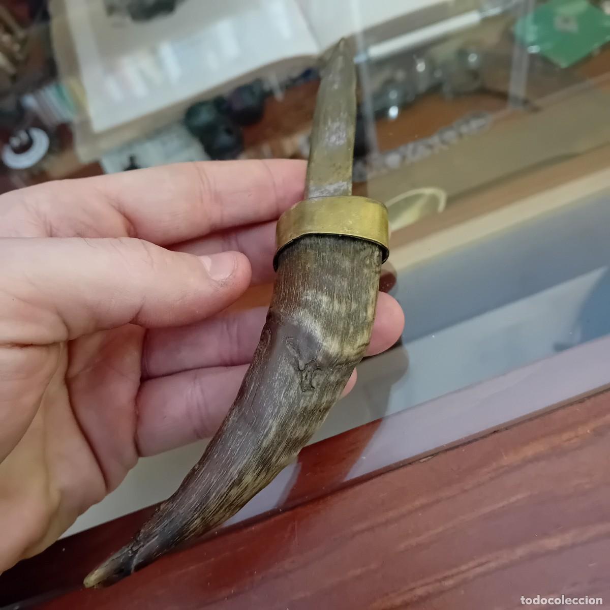 Militaria: Antiguo abrecartas con mango de cuerna - Foto 3