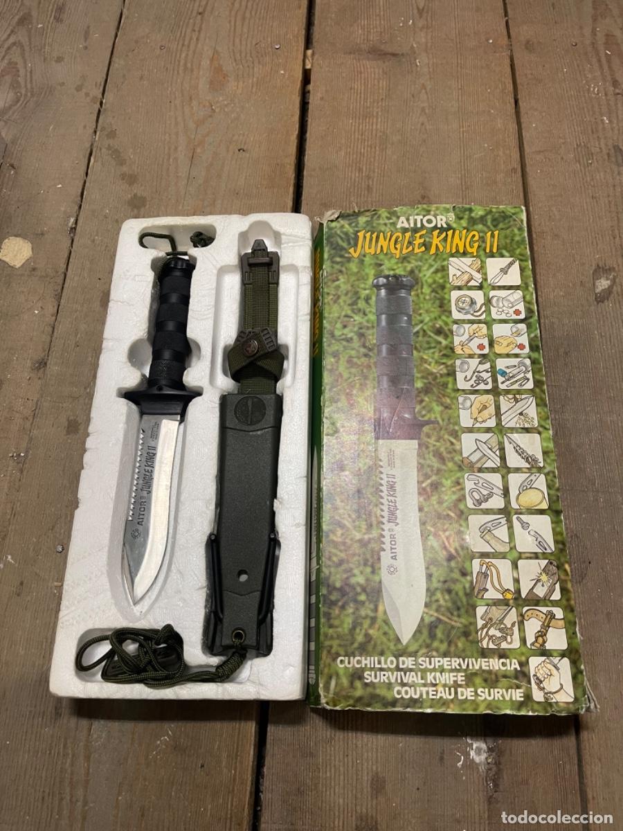 Aitor Jungle King II Survivalmesser – Rostfreie Klinge, Hohlgriff Mit Überlebensset, Inkl. Scheide & Zubehör