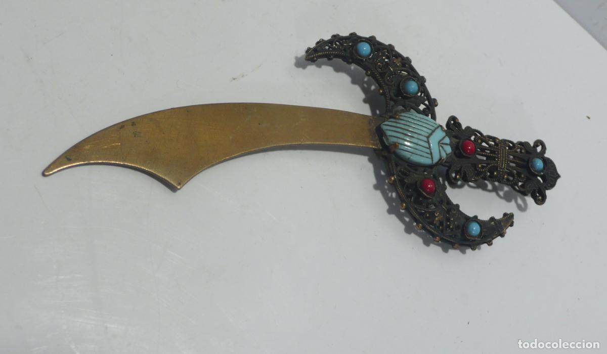 Militaria: PEQUE&Ntilde;A ESPADA EN BRONCE - Foto 2