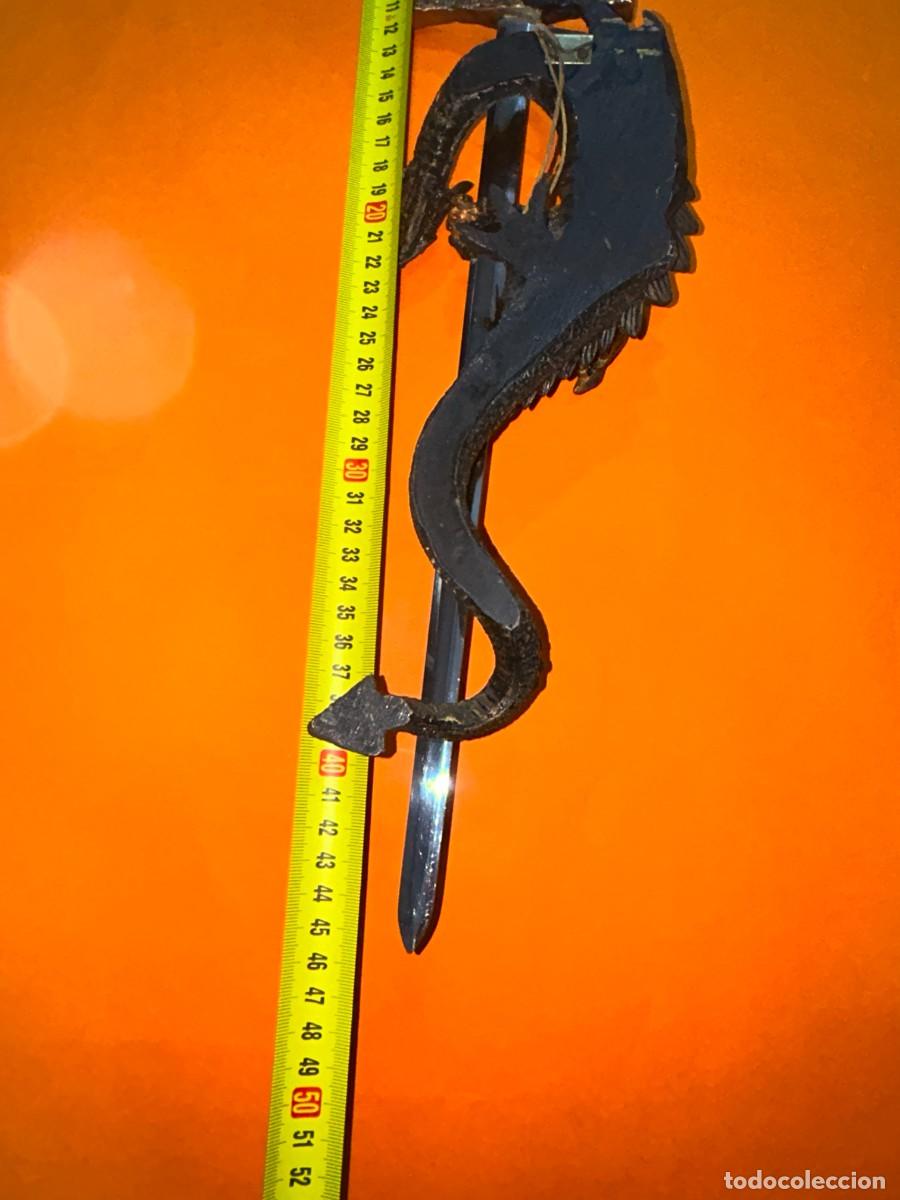 Militaria: ESPADA CON FIGURA DE DRAGON - Foto 5