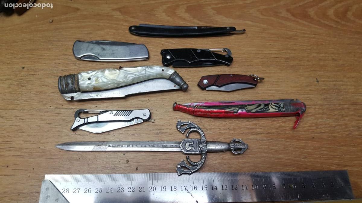 Militaria: LOTE DE 8 NAVAJAS - Foto 1