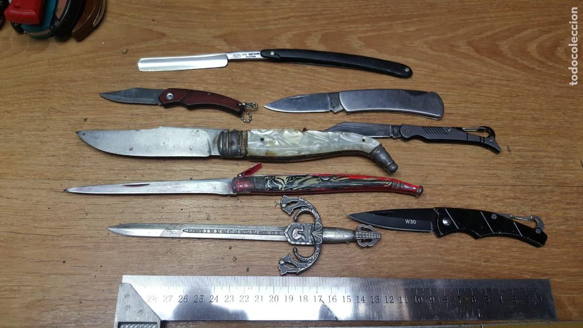 Militaria: LOTE DE 8 NAVAJAS - Foto 2