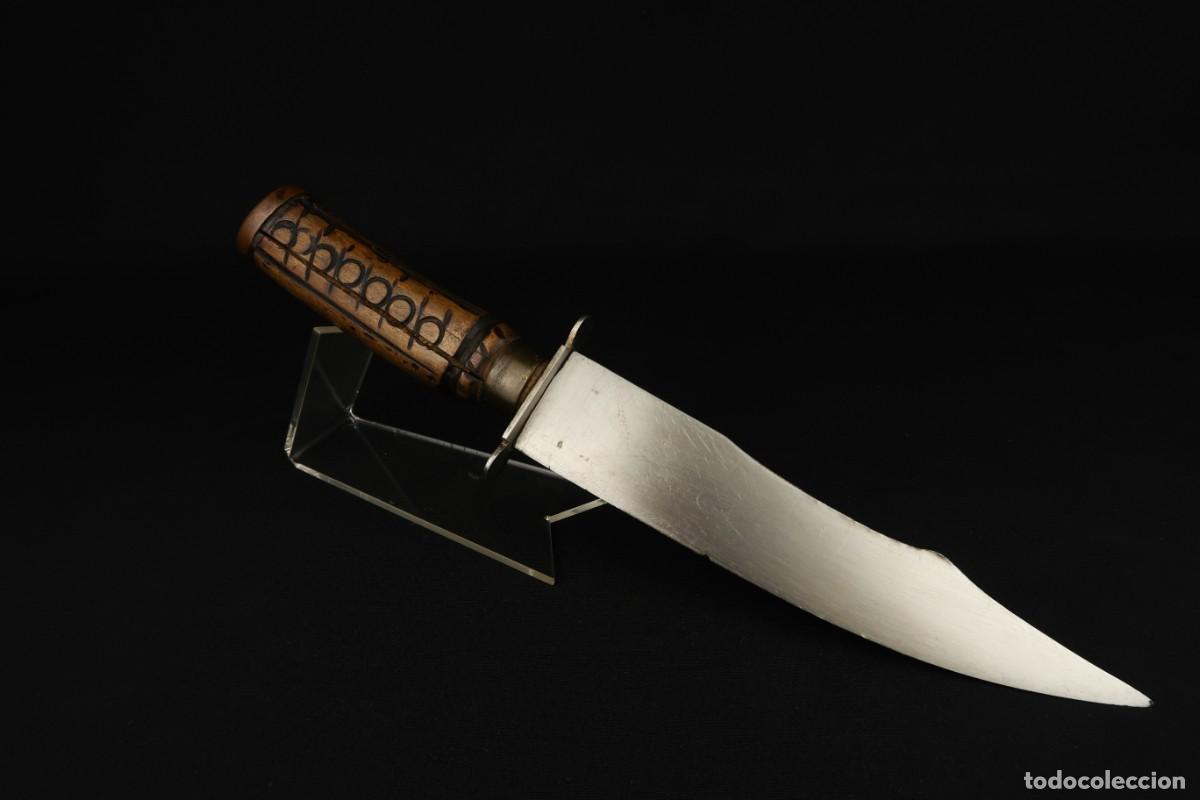 Militaria: Antiguo Cuchillo Artesanal - Foto 2