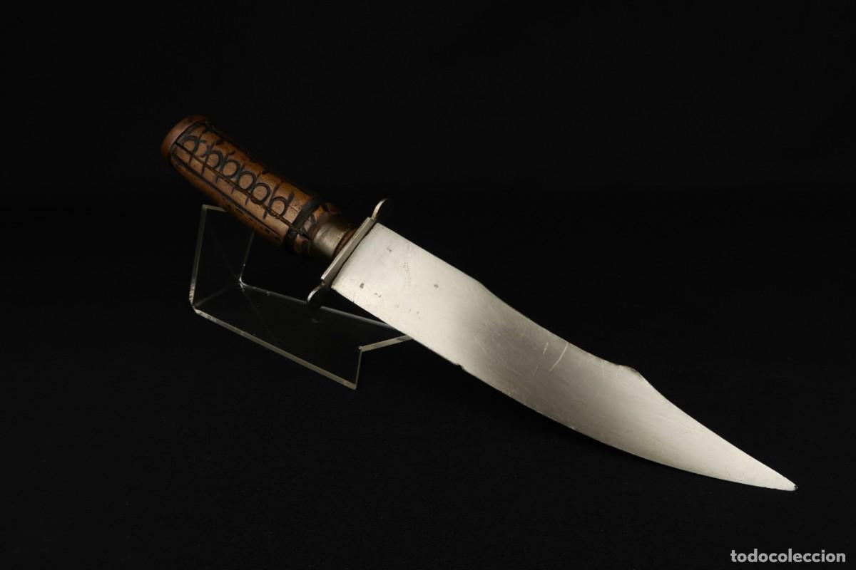 Militaria: Antiguo Cuchillo Artesanal - Foto 3