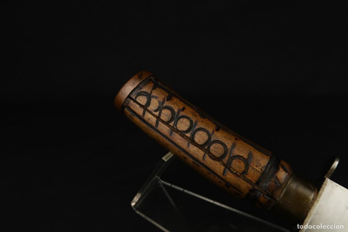 Militaria: Antiguo Cuchillo Artesanal - Foto 4