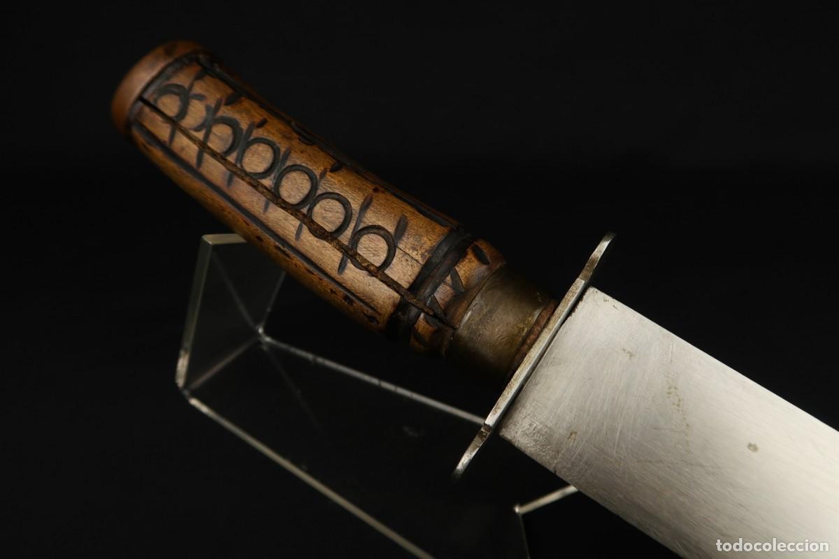 Militaria: Antiguo Cuchillo Artesanal - Foto 5