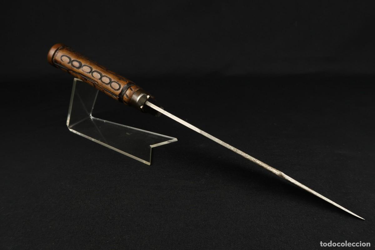 Militaria: Antiguo Cuchillo Artesanal - Foto 9