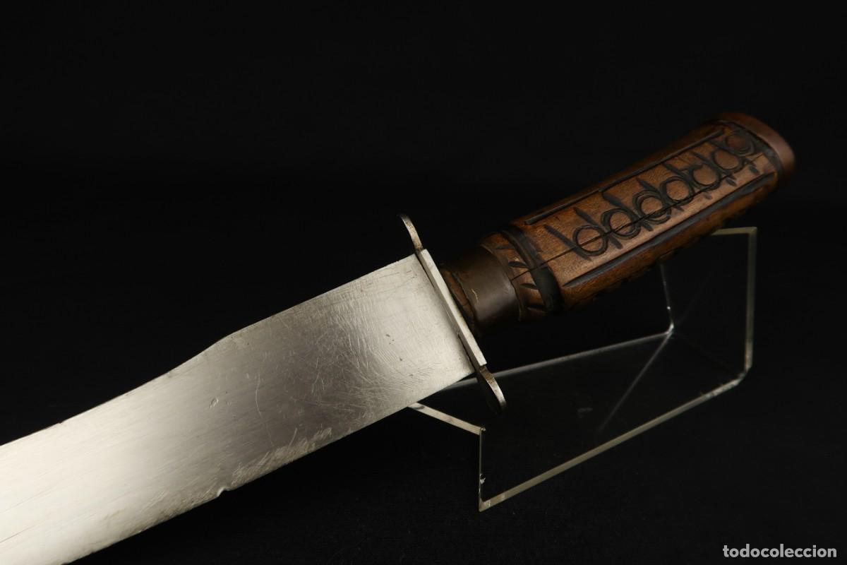 Militaria: Antiguo Cuchillo Artesanal - Foto 14