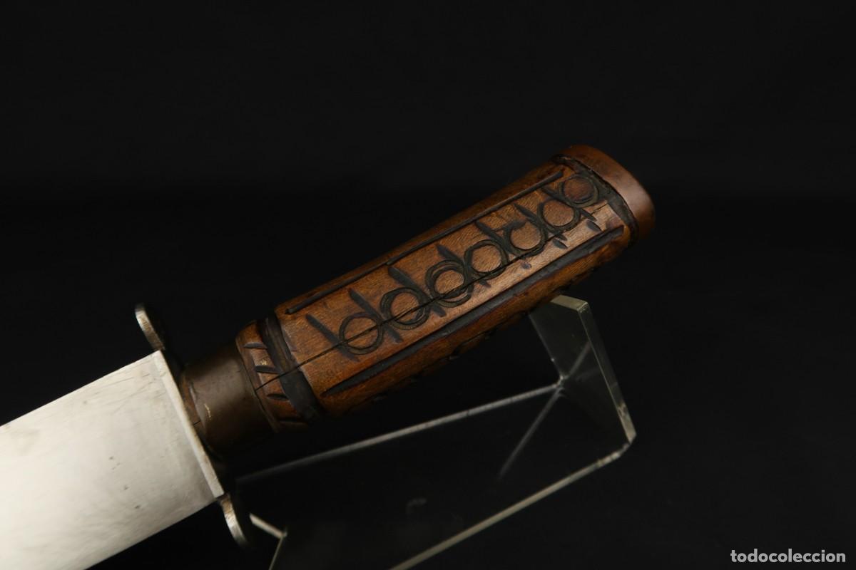 Militaria: Antiguo Cuchillo Artesanal - Foto 15