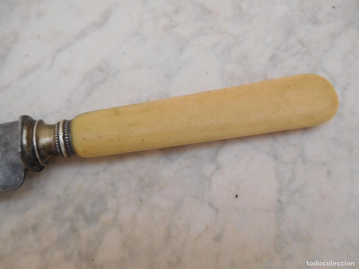 Militaria: Cuchillo antiguo con mango de marfil - Foto 5