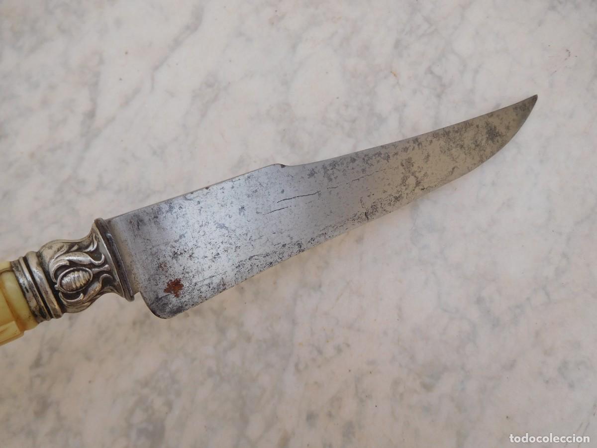 Militaria: Cuchillo antiguo con mango de marfil - Foto 5