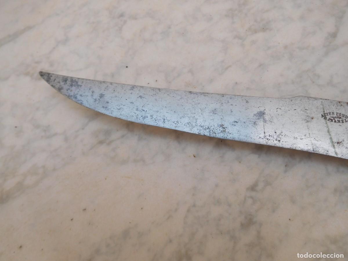 Militaria: Cuchillo antiguo con mango de marfil - Foto 9