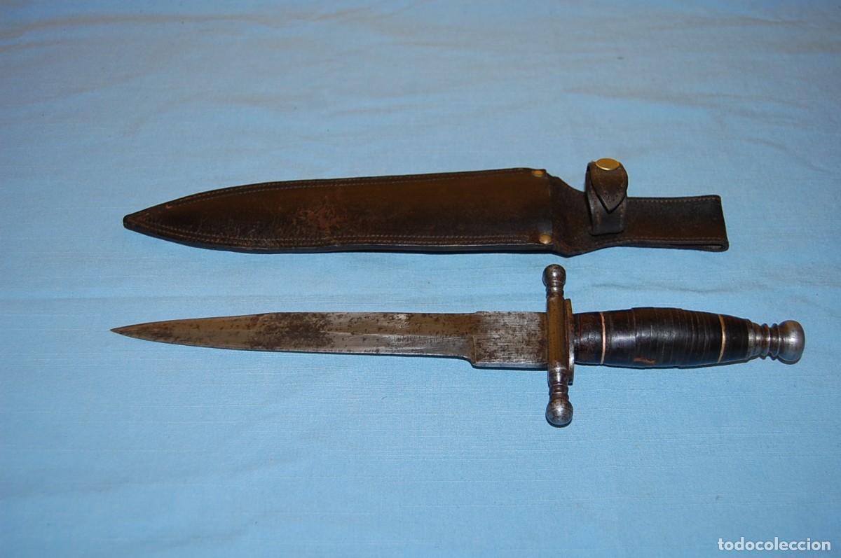 Militaria: ORIGINAL DAGA ANTIGUA - Foto 2