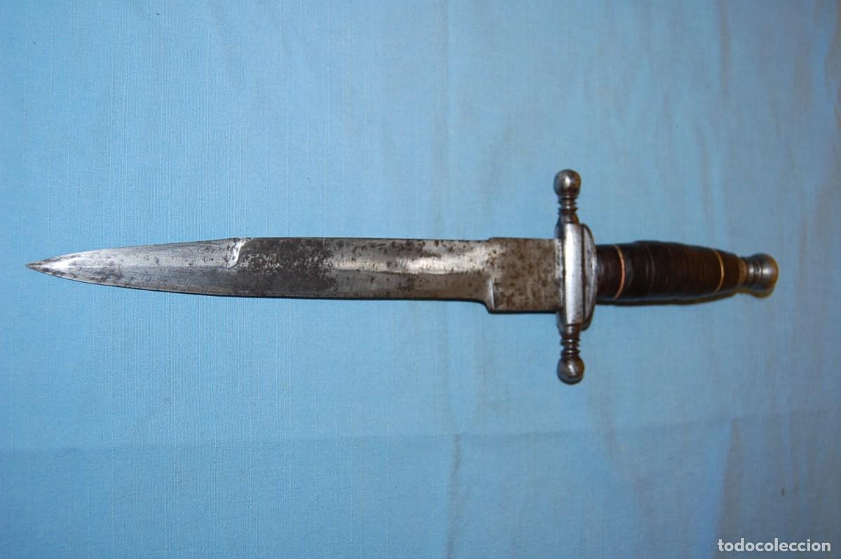 Militaria: ORIGINAL DAGA ANTIGUA - Foto 4