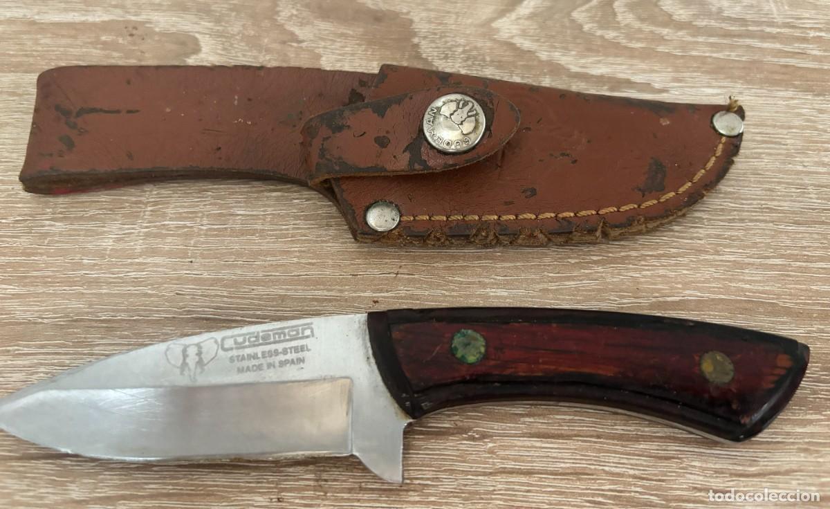 Militaria: MACHETE CUDEMAN CON FUNDA DE PIEL - Foto 1