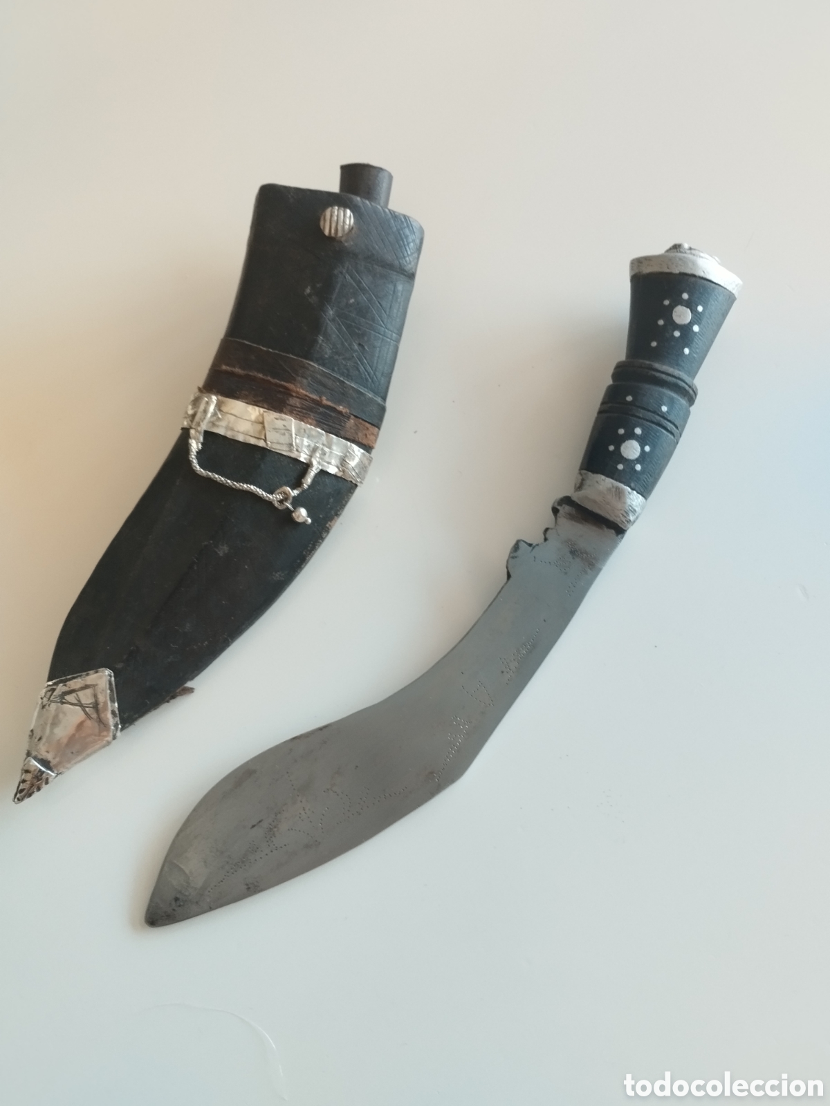 Militaria: antiguo cuchillo KUKRI - Foto 4