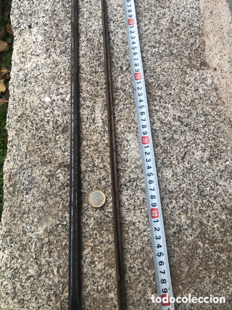 Militaria: dos hojas de espada, una triangular y otra plana - Foto 2