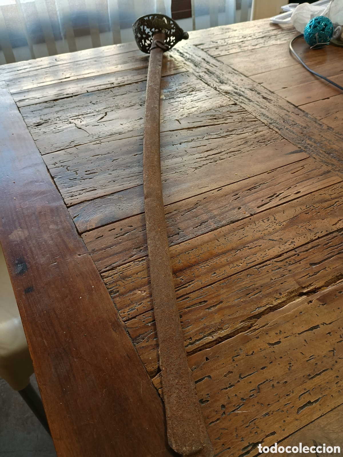Militaria: Espada metal madera y bronce - Foto 7