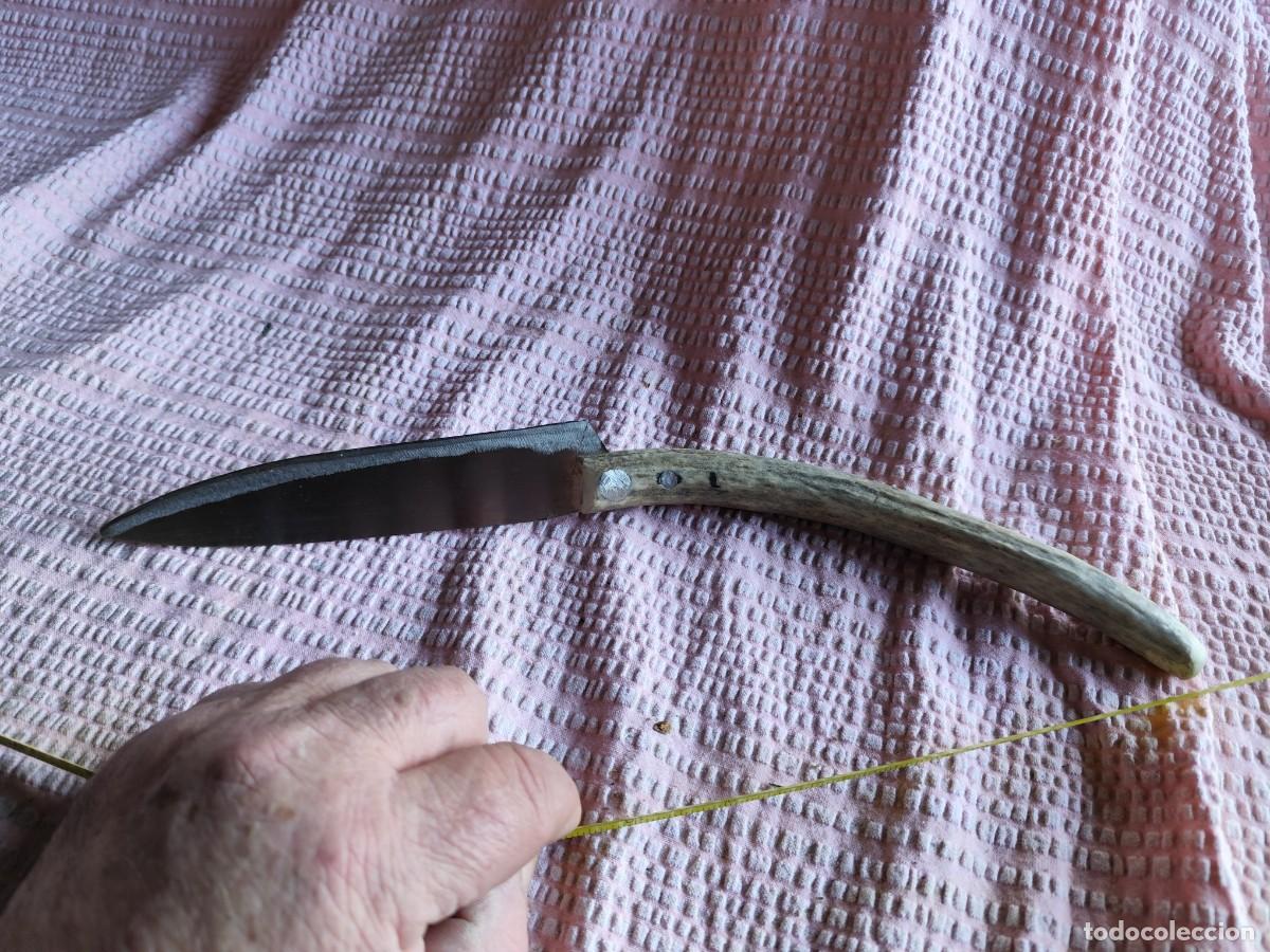 Militaria: CUCHILLO ARTESANO MANGO ASTA - Foto 3