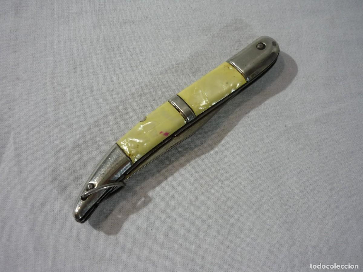 Militaria: Navaja Okapi con mango simil n&aacute;car - Foto 2