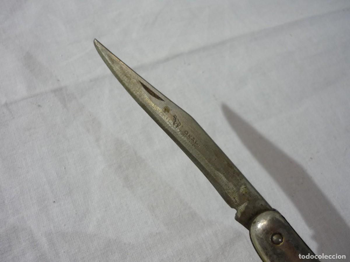 Militaria: Navaja Okapi con mango simil n&aacute;car - Foto 6