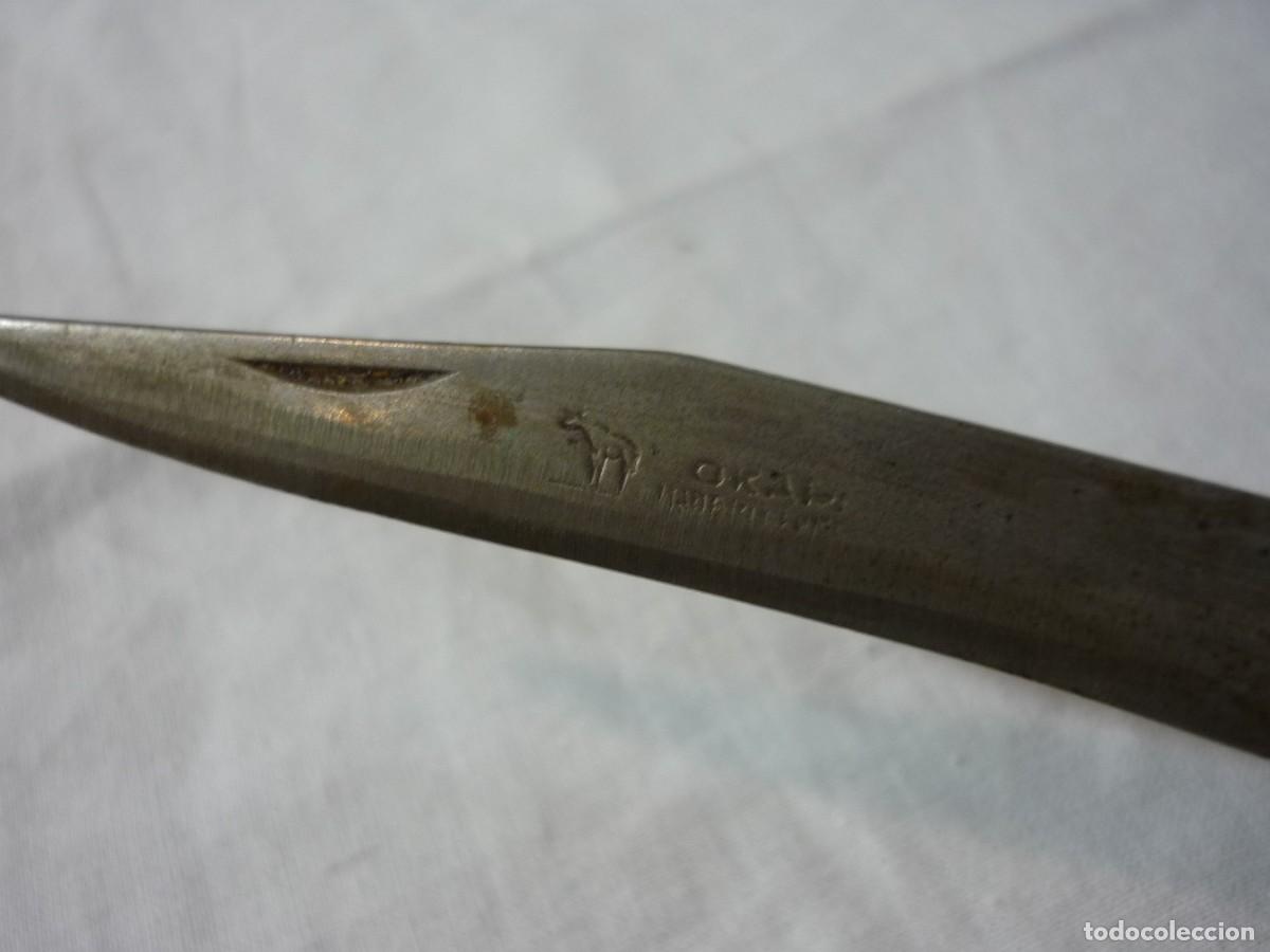 Militaria: Navaja Okapi con mango simil n&aacute;car - Foto 7