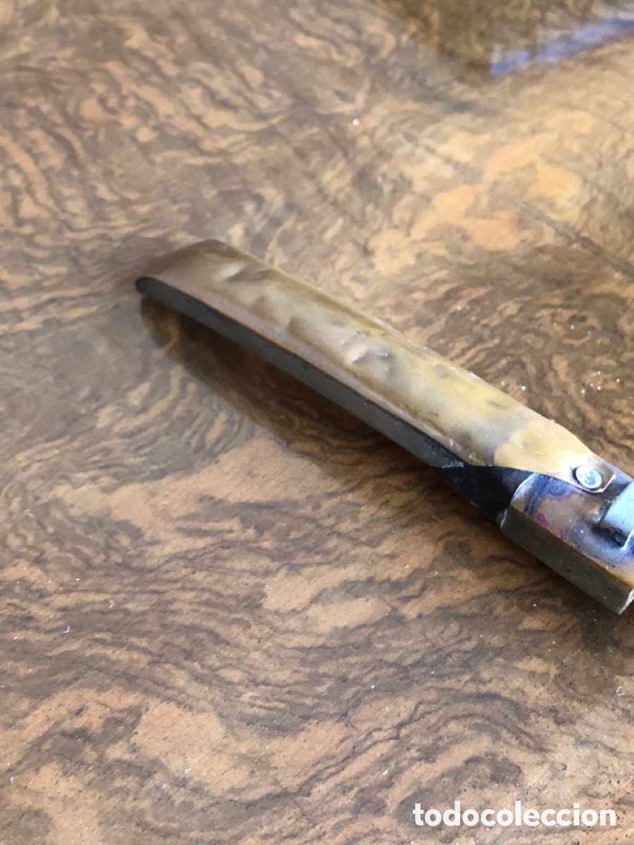 Militaria: Cuchillo con mango de hueso y asta - Foto 6