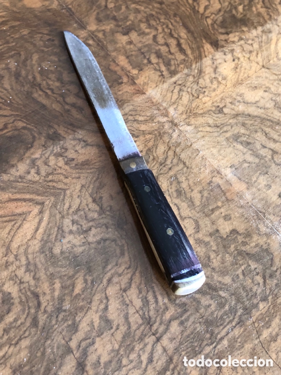 Militaria: Cuchillo con mango de hueso y asta - Foto 10