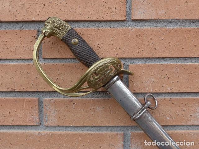 Militaria: ESPADA SABLE AGUILA LAUREADA OFICIAL DEL EJERCITO MODELO 1943 - HOJA PUERTO SEGURO - PRIMERA EPOCA