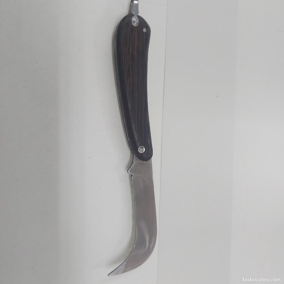Militaria: ANTIGUA NAVAJA CURVADA - Foto 2
