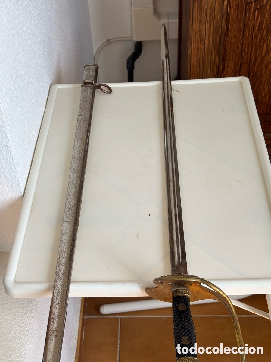 Militaria: Espada toledana con su funda - Foto 1