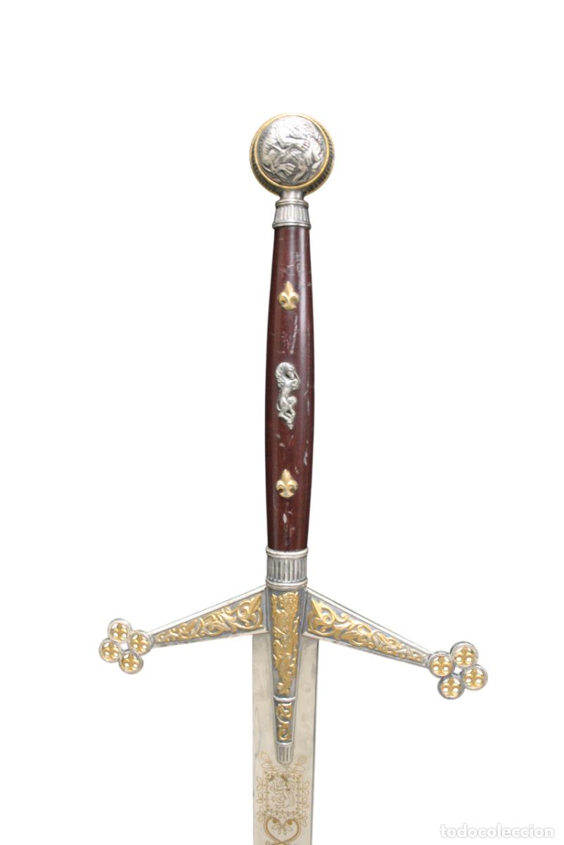 Militaria: ESPADA EMPU&Ntilde;ADURA MADERA - Foto 3