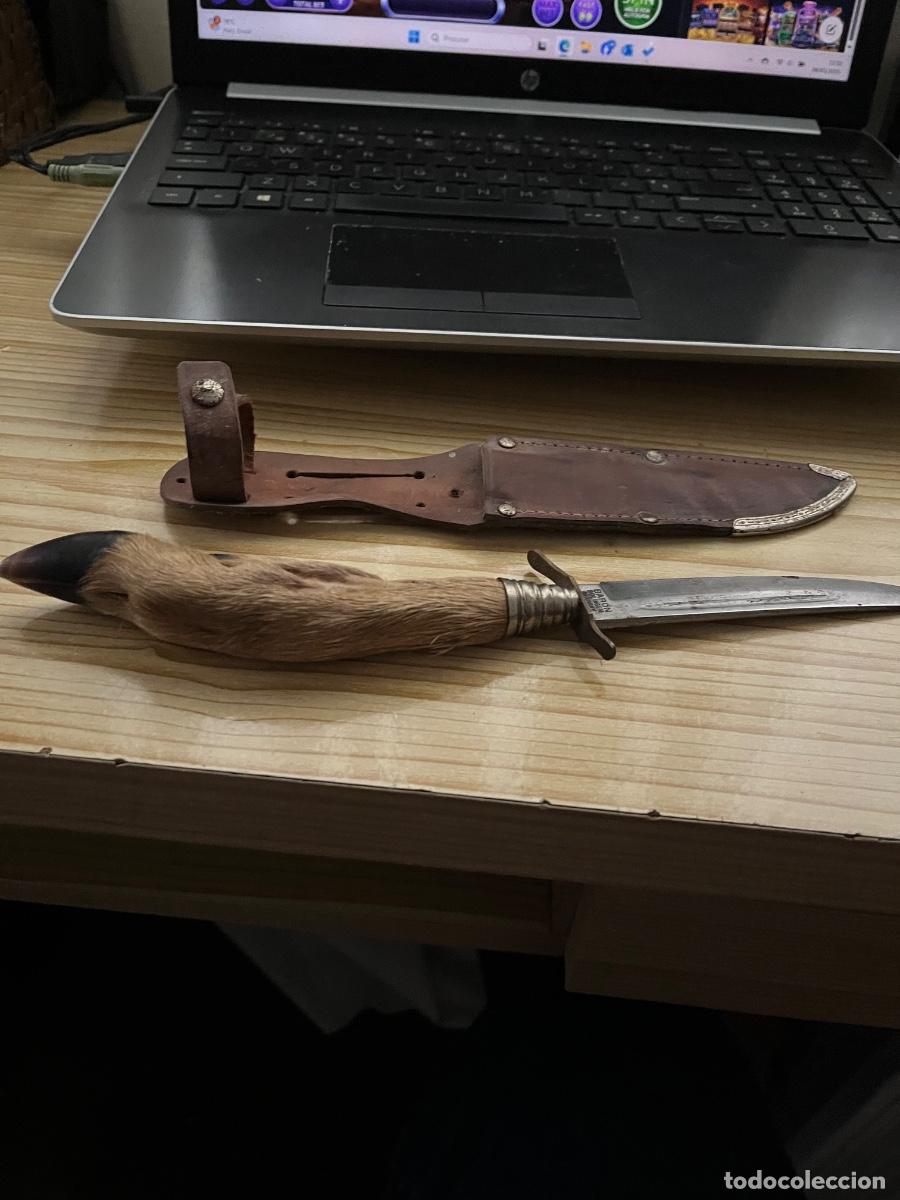 Militaria: Cuchillo con puno pei de cabra - Foto 1