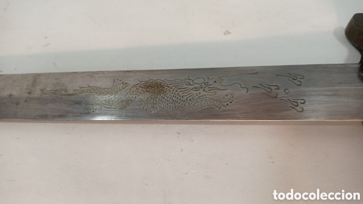 Militaria: Espada china con marcajes - Foto 2