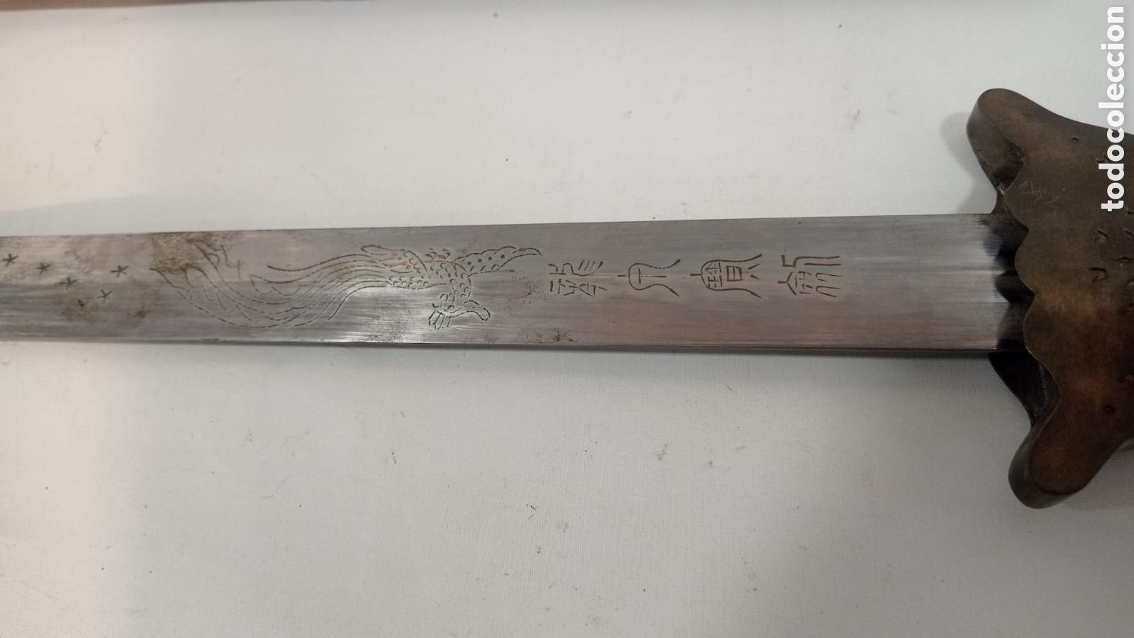 Militaria: Espada china con marcajes - Foto 1