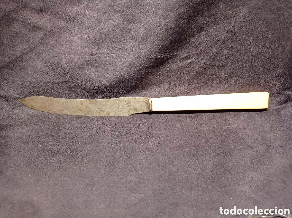 Militaria: ANTIGUO CUCHILLO PARA TARTA J. H. POTTER SHEFFIELD ENGLAND. 31,2 CM