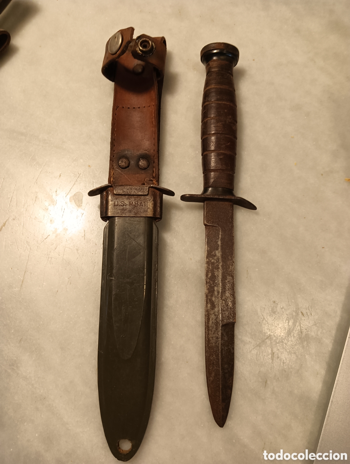 Militaria: cuchillo de combate americano M8A1 - Foto 2