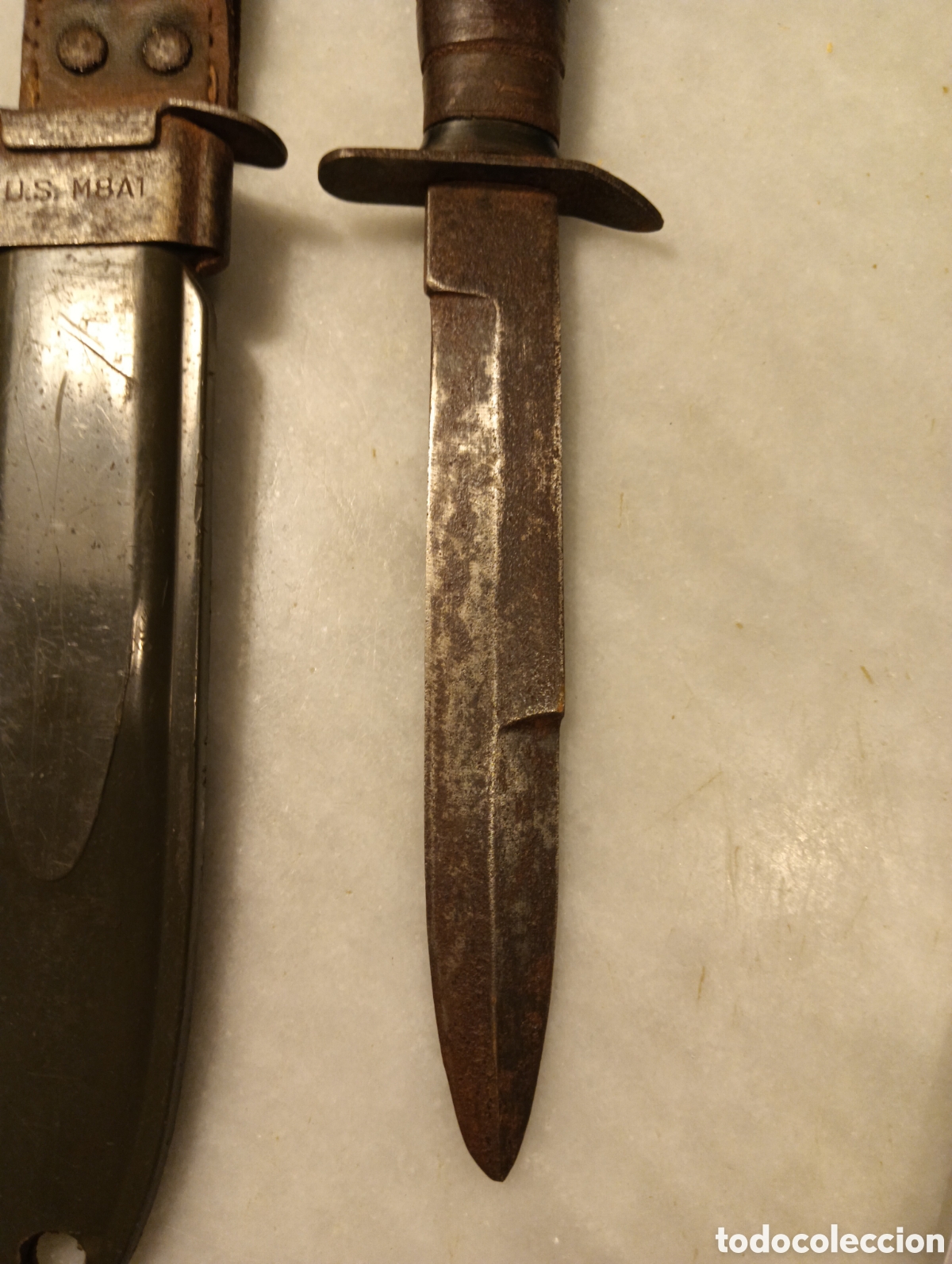Militaria: cuchillo de combate americano M8A1 - Foto 6