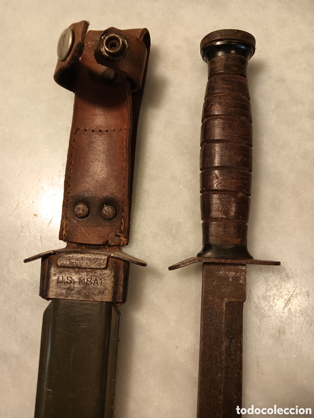 Militaria: cuchillo de combate americano M8A1 - Foto 9