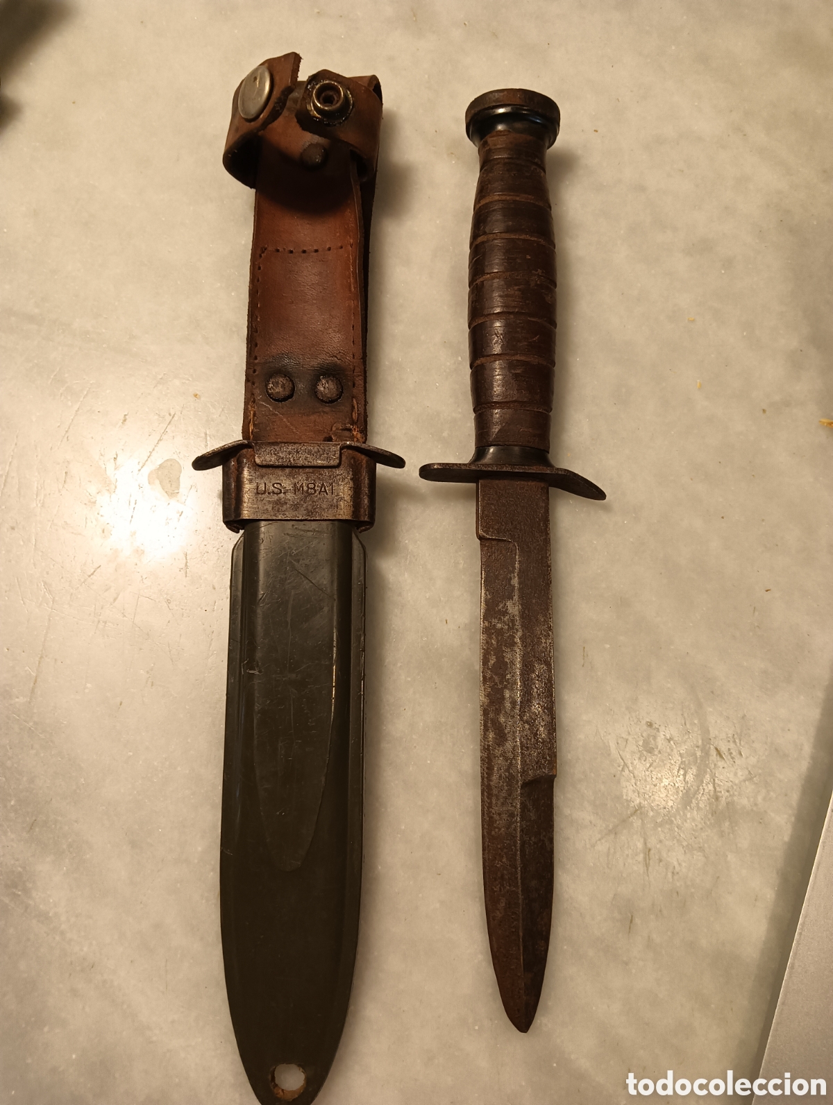 Militaria: cuchillo de combate americano M8A1 - Foto 1