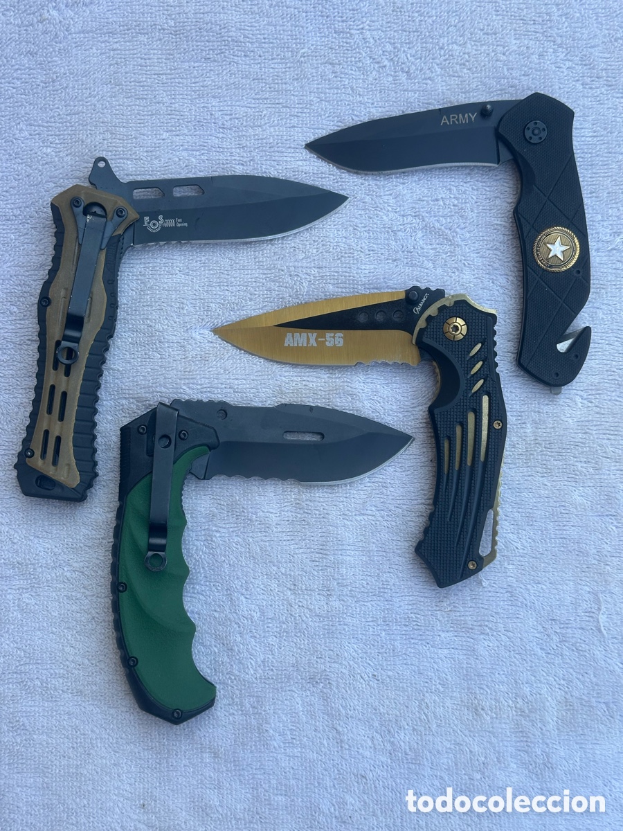 Militaria: 4 NAVAJAS TACTICAS - FOS Y ALBAINOX