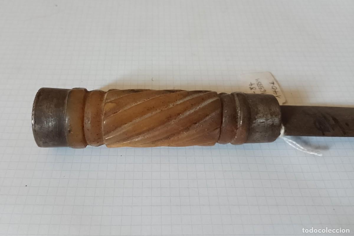 Militaria: Cuchillo antiguo, 32 cms longitud total - Foto 5