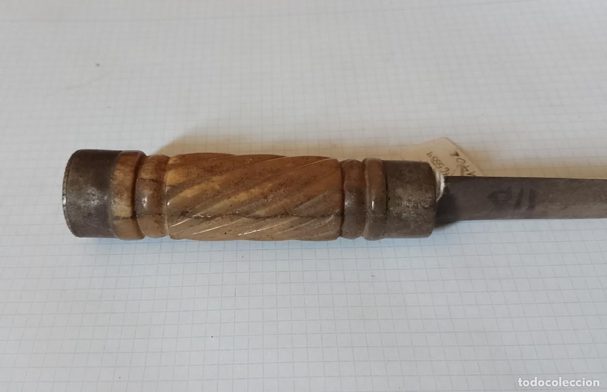 Militaria: Cuchillo antiguo, 32 cms longitud total - Foto 6