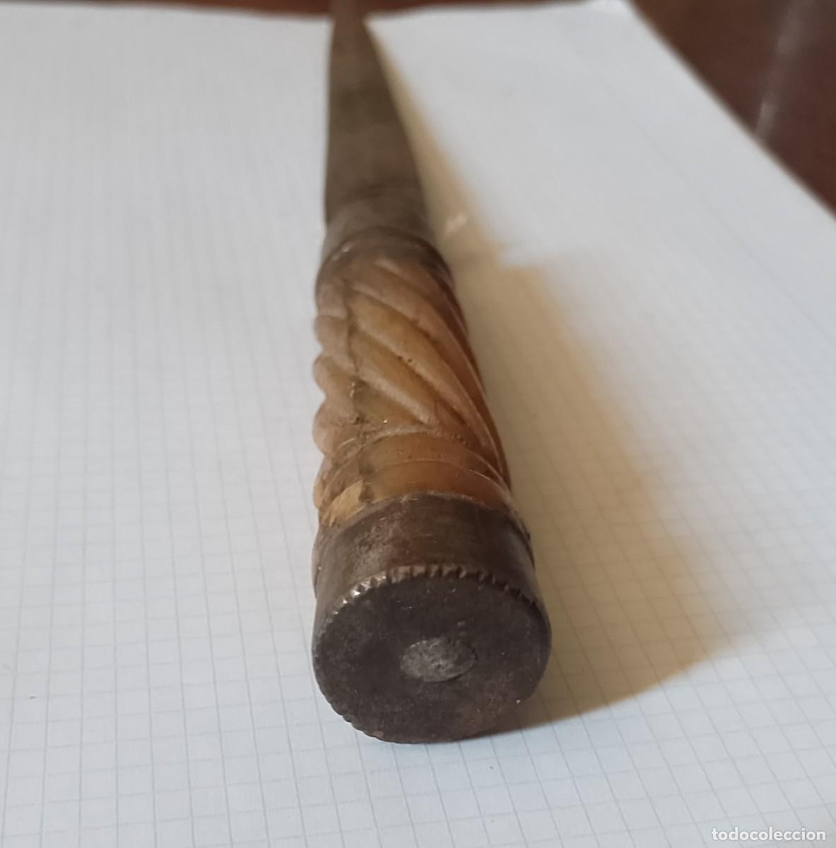 Militaria: Cuchillo antiguo, 32 cms longitud total - Foto 7